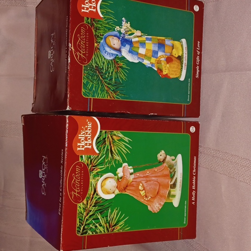 Heirloom Collection 2 Mint Holly Hobby ornaments
